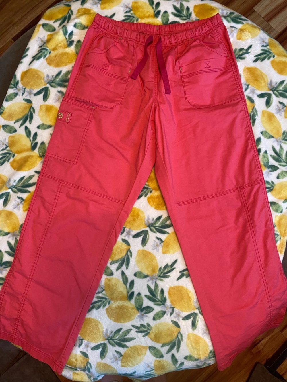 WonderWink Coral Drawstring Scrub Pants